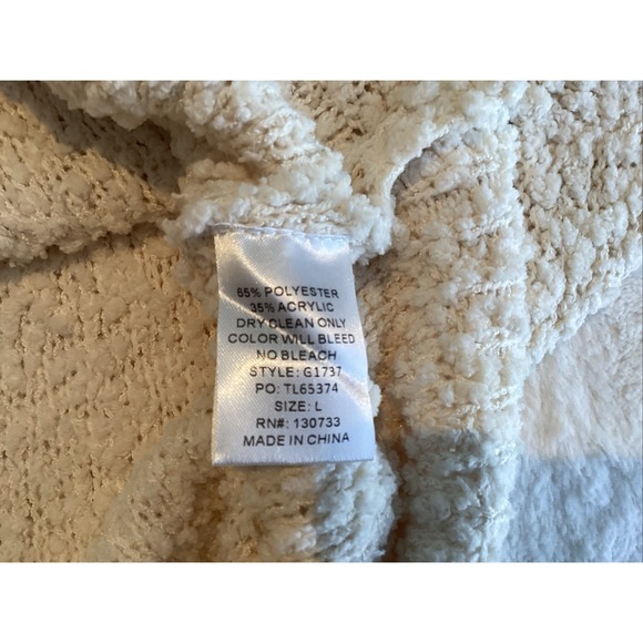 UMGEE BERRY Longline Textured Pockets Sweater/Tunic Fisherman's Wife Size L New - Picture 6 of 6